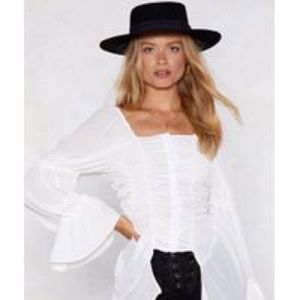 NASTYGAL square ruched top!